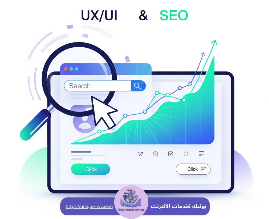 تجربة المستخدم UX/UI وتحسين محركات البحث SEO